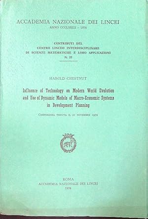 Bild des Verk�ufers f�r Influence of technology on Modern World Evolution zum Verkauf von Librodifaccia