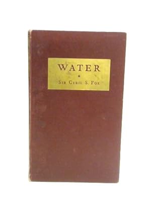 Bild des Verkufers fr Water zum Verkauf von World of Rare Books