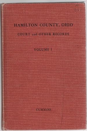 Seller image for Hamilton County, Ohio Court and Other Records Volume I for sale by McCormick Books