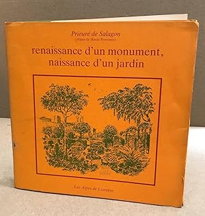 Image du vendeur pour Renaissance d'un monument naissance d'un jardin + au jardin de salagon les plantes rencontrent l'homme mis en vente par librairie philippe arnaiz