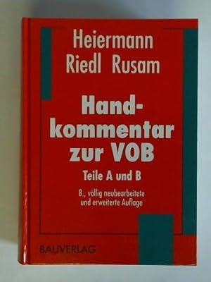Seller image for Handkommentar zur VOB Teile A und B for sale by Celler Versandantiquariat