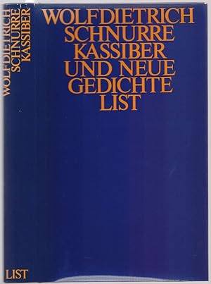 Kassiber und neue Gedichte.