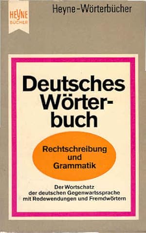 Seller image for Deutsches Wrterbuch : Rechtschreibung u. Grammatik. Arthur Busse. Unter Mitarb. von Richard Pekrun / Heyne-Bcher ; Nr. 4809/4810; Heyne-Wrterbcher for sale by Schrmann und Kiewning GbR