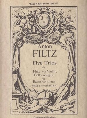 Trios 4 and 5 for Flute (or Violin), Cello obligato and Basso continuo - Set of Parts