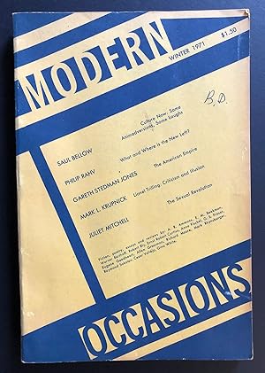 Imagen del vendedor de Modern Occasions, Volume 1, Number 2 (Winter 1971) a la venta por Philip Smith, Bookseller