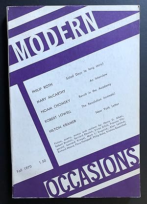 Image du vendeur pour Modern Occasions, Volume 1, Number 1 (Fall 1970) mis en vente par Philip Smith, Bookseller