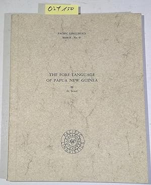 Seller image for The Fore language of Papua New Guinea (Pacific linguistics Series B - No. 47) for sale by Antiquariat Trger