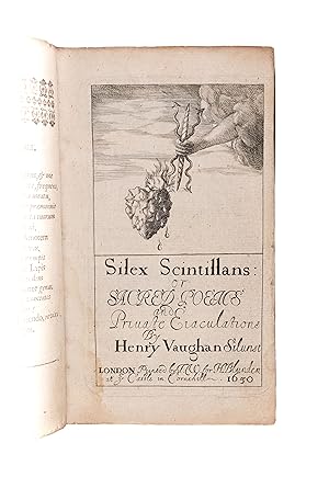 Image du vendeur pour Silex Scintillans: or Sacred Poems and Priuate Eiaculations By Henry Vaughan Silurist mis en vente par Maggs Bros. Ltd ABA, ILAB, PBFA, BA