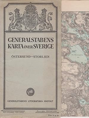 Generalstabens Karta över Sverige. Östersund-Storlien.