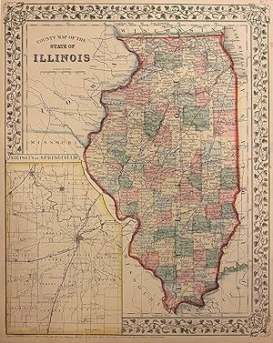 County Map of the State of Illinois