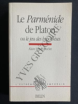 Image du vendeur pour LE PARMENIDE DE PLATON ou le jeu des hypothses mis en vente par Yves Grgoire