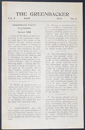 The Greenbacker. Vol. 5 no. 6 (April 1944)