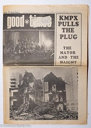 Bild des Verkufers fr Good Times: vol. 3, #42, Oct. 23, 1970: KMPX Pulls the Plug, The Mayor & The Haight zum Verkauf von Bolerium Books Inc.