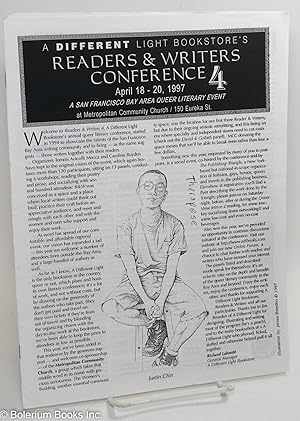 Imagen del vendedor de A Different Light Bookstore presents The Readers & Writers Conference #4; a San Francisco Bay Area Queer Literary Event, April 18-20, 1997 a la venta por Bolerium Books Inc.