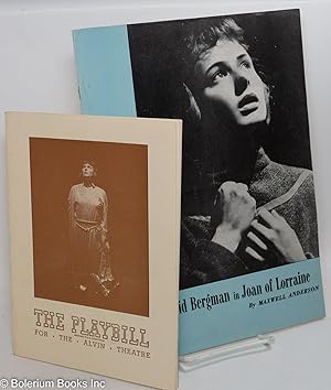 Seller image for Joan of Lorraine [two programs/playbills] for sale by Bolerium Books Inc.