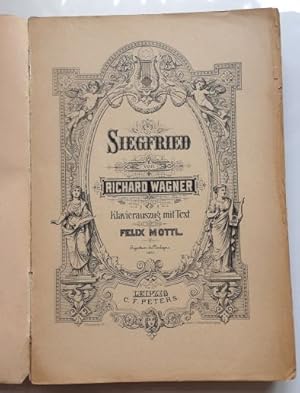 Richard Wagner : Siegfried / Klavierauszug mit Text von Felix Mottl. - Edition Peters Nr. 9801
