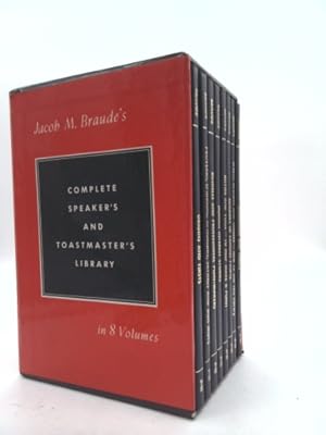 Seller image for Jacob M. Braude's Complete Speaker's and Toastmaster's Library - 8 Volumes in Slipcase . for sale by ThriftBooksVintage