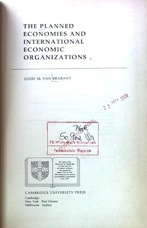 Seller image for The Planned Economies and International Economic Organizations; Soviet and East European Studies, Band 77; for sale by books4less (Versandantiquariat Petra Gros GmbH & Co. KG)