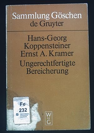 Image du vendeur pour Ungerechtfertigte Bereicherung. (Nr. 2850) Sammlung Gschen mis en vente par books4less (Versandantiquariat Petra Gros GmbH & Co. KG)