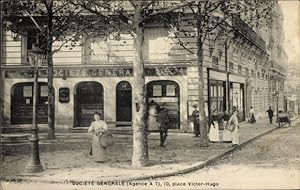 Ansichtskarte / Postkarte Paris, Société Générale, Place Victor Hugo