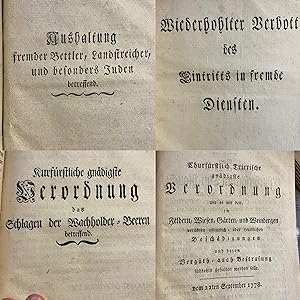 Sammlung zahlreicher Edikte und Verordnungen für das Erzstift Trier.: Generale an gesammte erzsti...