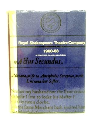 Immagine del venditore per Royal Shakespeare Theatre Company, 1960-1963 venduto da World of Rare Books