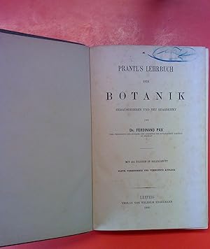 Imagen del vendedor de Prantls Lehrbuch der Botanik, ELFTE verbesserte und vermehrte AUFLAGE a la venta por biblion2