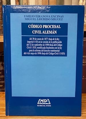 Imagen del vendedor de CODIGO PROCESAL CIVIL ALEMAN a la venta por Fbula Libros (Librera Jimnez-Bravo)