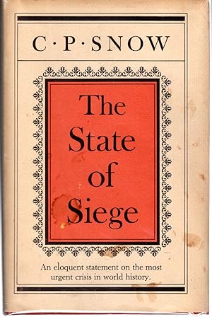 Imagen del vendedor de The State of Siege (The John Findley Green Foundation Lectures Series) a la venta por Dorley House Books, Inc.