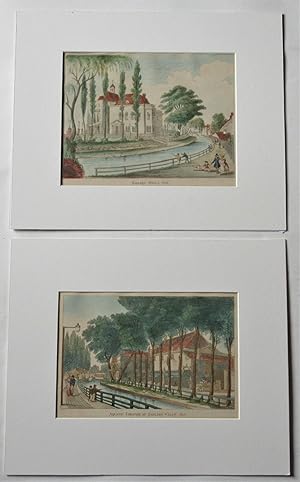 Pair of original prints, Sadler's Wells, London 1813, hand coloured