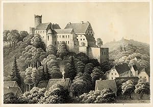 Imagen del vendedor de Gnandstein (bei Frohburg/Sachsen). Original Tonlithographie um 1856 a la venta por Antiquariat Kastanienhof