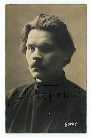 Seller image for Portrait post card signed. for sale by Antiquariat INLIBRIS Gilhofer Nfg. GmbH