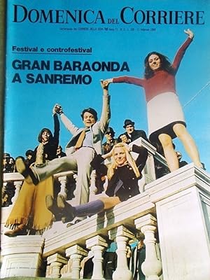 Immagine del venditore per La Domenica del Corriere 11 Febbraio 1969 Sanremo Palach Festival Nato Gandhi venduto da LIBRERIA IL TEMPO CHE FU