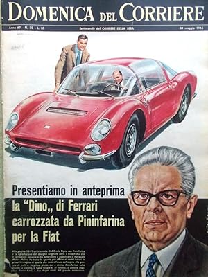 Seller image for La Domenica del Corriere 30 Maggio 1965 Regina Elisabetta II Ferrari Pininfarina for sale by LIBRERIA IL TEMPO CHE FU