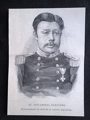 Immagine del venditore per Viceammiraglio Kabayama, Comandante marina Giappone Incisione del 1894 venduto da LIBRERIA IL TEMPO CHE FU