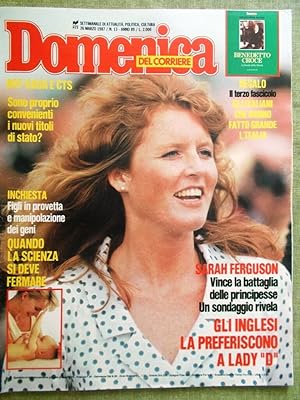 Seller image for La Domenica del Corriere 26 Marzo 1987 Bud Spencer Andrea Doria Commodore Parise for sale by LIBRERIA IL TEMPO CHE FU