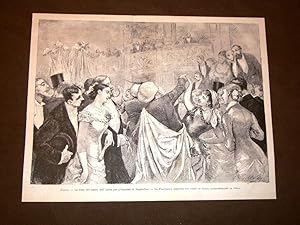 Seller image for Parigi nel 1879 Festa Teatro dell'Opera pro inondati di Szeghedino La farandola for sale by LIBRERIA IL TEMPO CHE FU