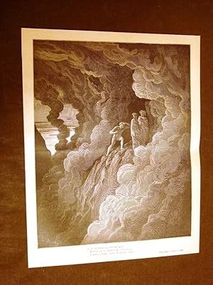 Bild des Verkufers fr Incisione Gustave Dor del 1880 Purgatorio Iracondi Lombardo Purgatory Engraving zum Verkauf von LIBRERIA IL TEMPO CHE FU