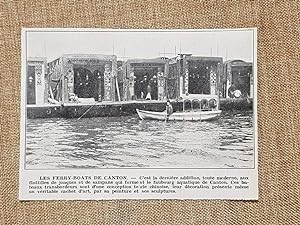 Immagine del venditore per Canton o Guangzhou nel 1936 Il ferry-boats Guangdong Cina venduto da LIBRERIA IL TEMPO CHE FU