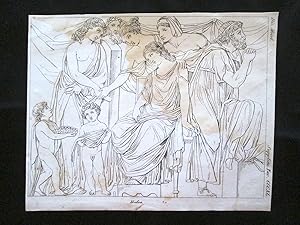 Imagen del vendedor de Raffigurazione di Medea Incisione all'acquaforte del 1820 Mitologia Pozzoli a la venta por LIBRERIA IL TEMPO CHE FU