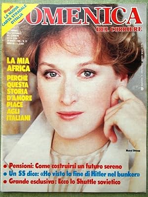 Immagine del venditore per La Domenica del Corriere 29 Marzo 1986 La mia Africa Oliva Alboreto Cutolo Boxe venduto da LIBRERIA IL TEMPO CHE FU