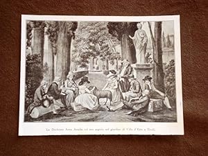 Image du vendeur pour Tivoli Giardini di Villa d'Este Duchessa Anna Amalia ed il suo seguito mis en vente par LIBRERIA IL TEMPO CHE FU