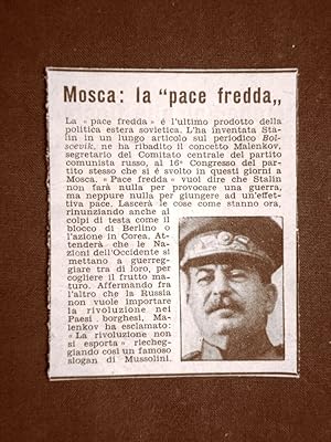 Immagine del venditore per Stalin nel 1952 L'invenzione della pace fredda Russia venduto da LIBRERIA IL TEMPO CHE FU