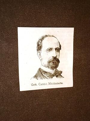 Seller image for Senatore nel 1876 Carlo Mezzacapo Capua, 9 novembre 1817   Roma, 26 luglio 1905 for sale by LIBRERIA IL TEMPO CHE FU
