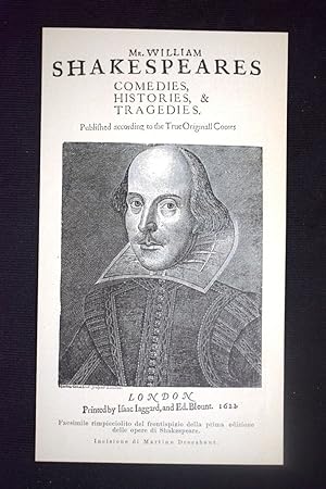 Imagen del vendedor de Fac simile prima edizione delle opere di Shakespeare + Prima edizione Amleto a la venta por LIBRERIA IL TEMPO CHE FU