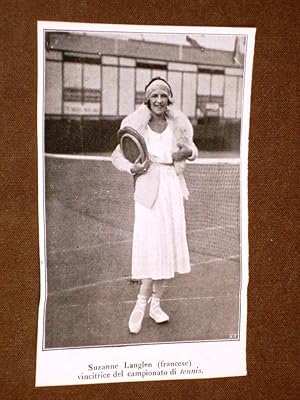 Immagine del venditore per Olimpiadi di Anversa nel 1920 Atleta di Francia Suzanne Langlen Tennis venduto da LIBRERIA IL TEMPO CHE FU