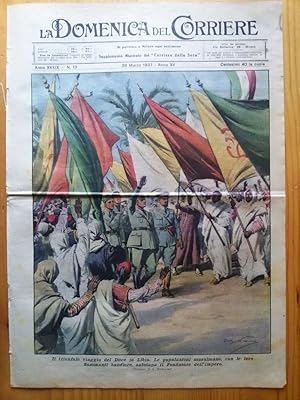 Immagine del venditore per La Domenica del Corriere 28 marzo 1937 Duce Libia - Bahia Blanca - Guadalajara venduto da LIBRERIA IL TEMPO CHE FU