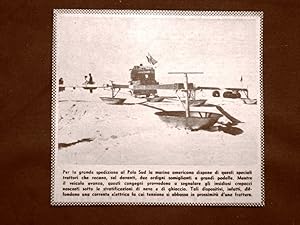 Seller image for Preparativi per spedizione al Polo Sud nel 1957 Trattori della Marina americana for sale by LIBRERIA IL TEMPO CHE FU