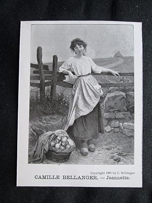 Seller image for Camille Bellanger - Jeannette Stampa del 1905 for sale by LIBRERIA IL TEMPO CHE FU