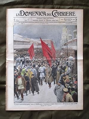 Immagine del venditore per La Domenica del Corriere 1 Febbraio 1914 Operai a Pietroburgo Slitte Tripoli venduto da LIBRERIA IL TEMPO CHE FU